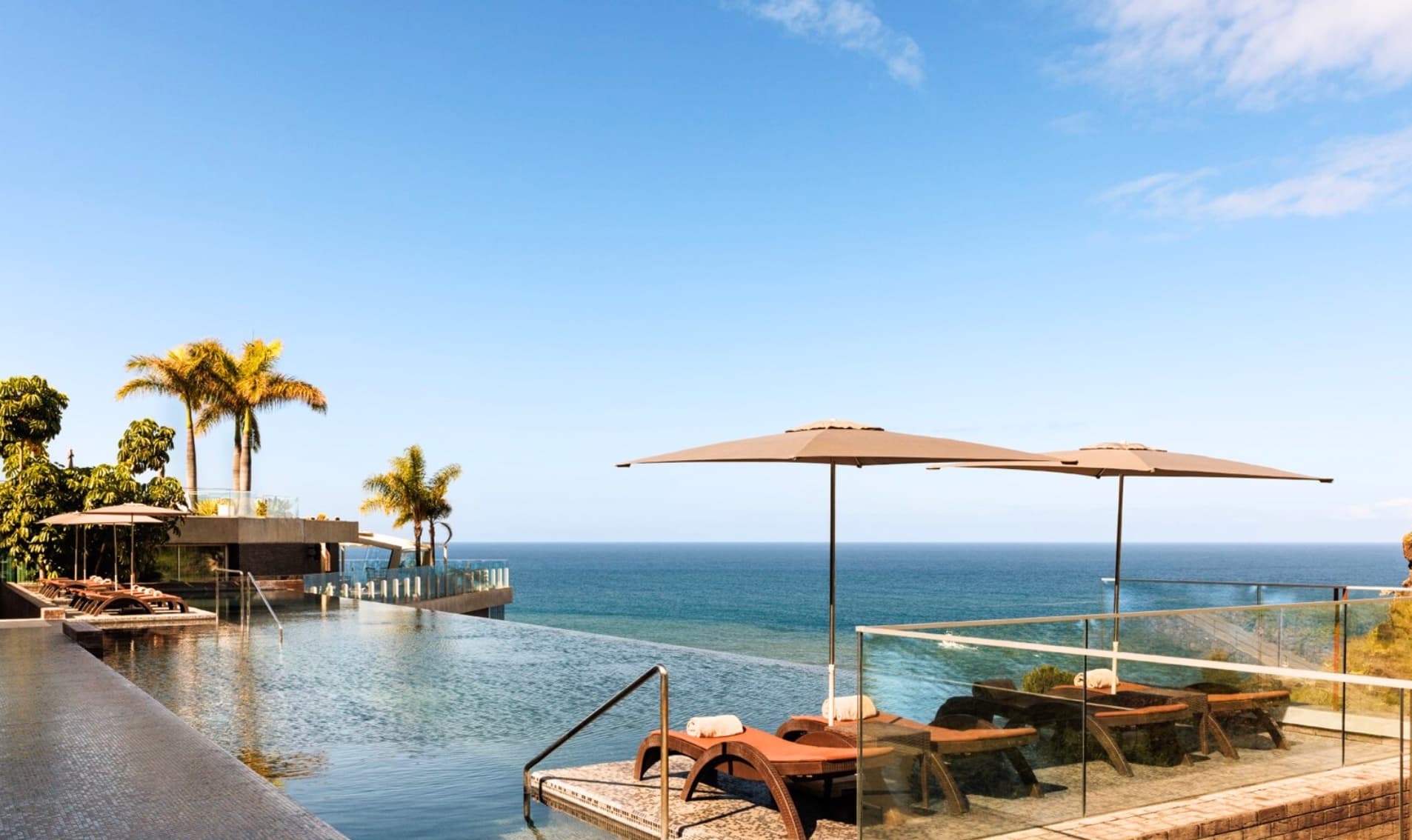 Morning yoga practice with ocean view in Madeira
